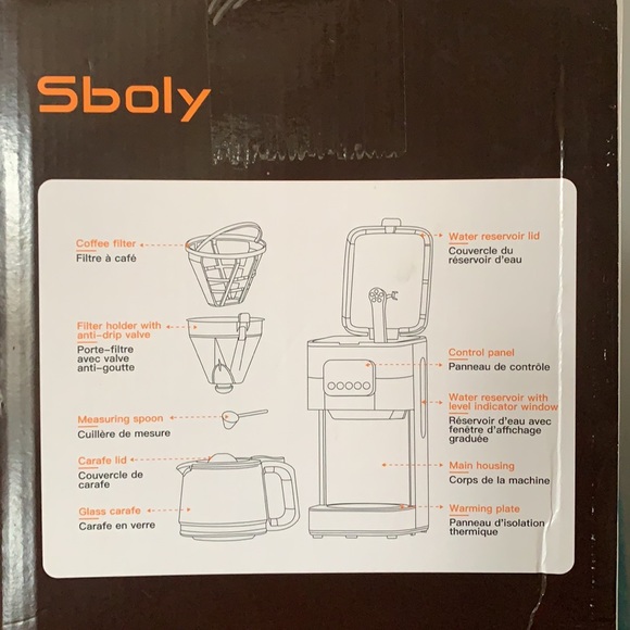 sboly Kitchen Sboly Drip Coffee Maker W Glass Carafe Poshmark